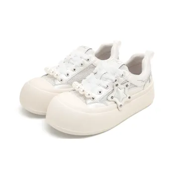 TTKJ Skateboard Shoes Women's Pearl White