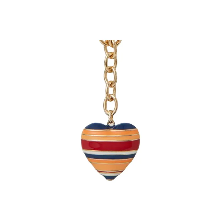 Roxanne Assoulin The Striped Puffy Heart Necklace-2