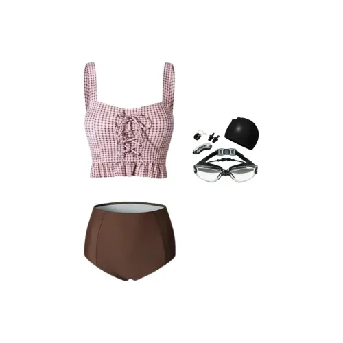 Yalu Preferred Swimming Sets Polyester Outdoor Women's Pink