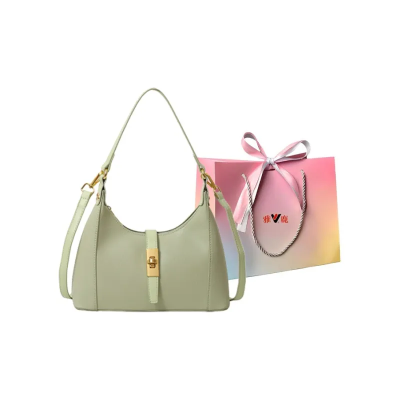 Yalu PU One Shoulder Handbag Crossbody Bag Regular Women's White/Pink/Green/Khaki/Black/Dark Khaki-16