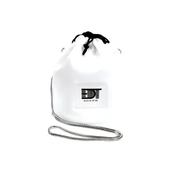 EDT Polyester Crossbody Bag Bucket Bag Shoulder Bag Crossbody Bag Small Size Unisex White