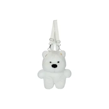 Debecca Plush Backpack Women's White