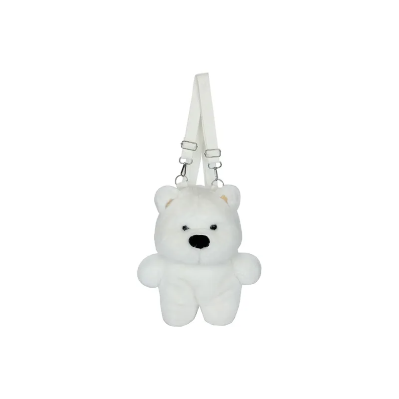 Debecca Plush Backpack Women's White-0