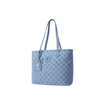 Jordan Cotton Blend With Recycled Fiber Tote Shoulder Bag Handbag Regular Unisex Light Denim Blue