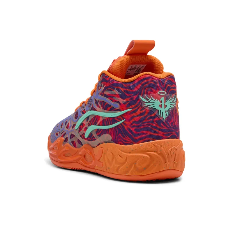 PUMA MB.04 Anti Slip Wear Resistant Mid Top Basketball Shoes Unisex Purple Orange Pink Green-3