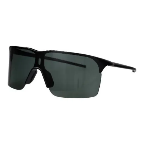 TAG HEUER Injection Molded Irregular Shape Sunglasses Unisex Black