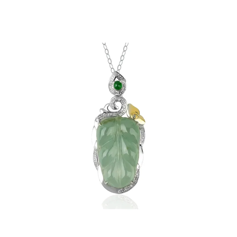 XIAOLIUJADE Ice Glutinous Jadeite Necklaces Unisex-0
