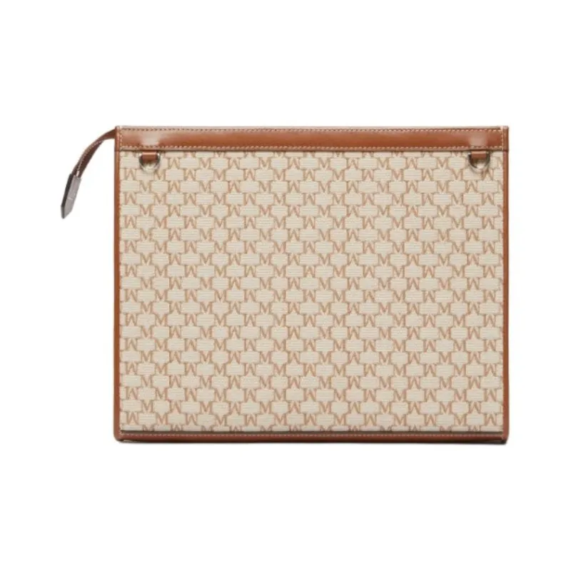 MaxMara Cotton Shoulder Bag Medium Size Women's Hazelnut Brown-2