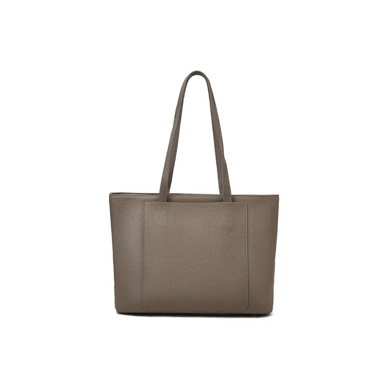 Old Man's Head Synthetic Leather Tote Bag Shoulder Bag Regular Women's Black/elephant Grey/brown-2