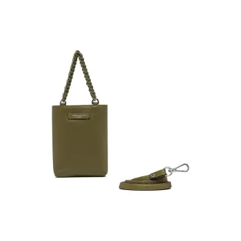 GIANNI CHIARINI Genuine Leather Shoulder Bag, Crossbody Bag, Handbag Mini Women's Green