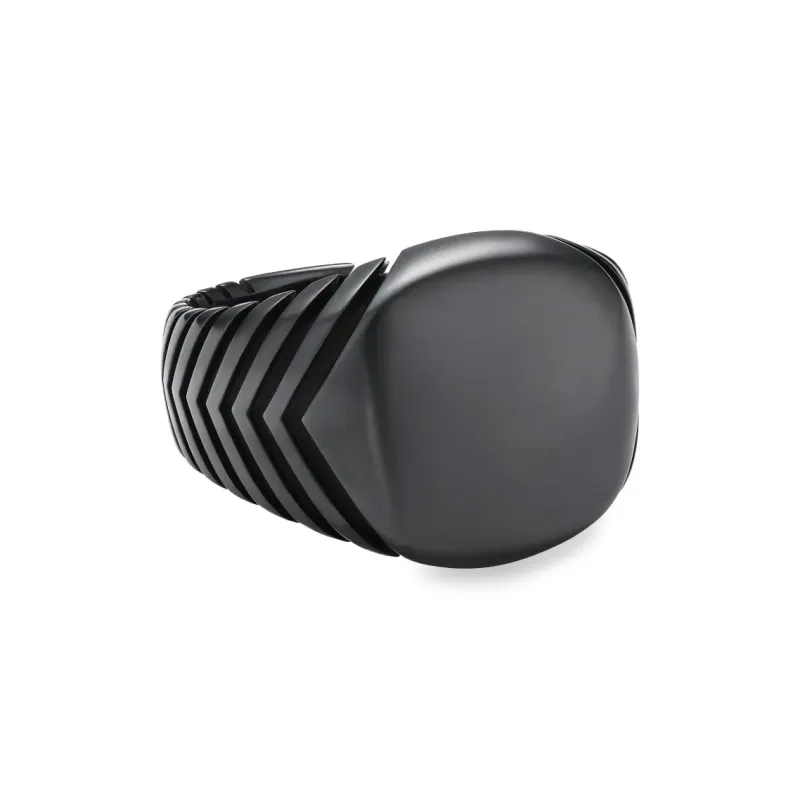David Yurman Titanium Rings Men's Black-1