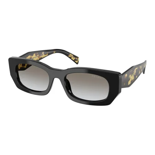 PRADA Acetate Rectangular Sunglasses Unisex Tortoiseshell