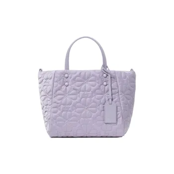 Kate Spade Fabric Tote Bag, Shopping Bag, Shoulder Bag, Crossbody Bag, Handbag Small Size Women's Mist Lilac