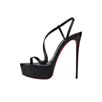 CL LUBOTING Rosalie Alta Strap Sandals 15cm Women's Black