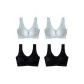 4 Pack (Haze Blue 2+Black 2)