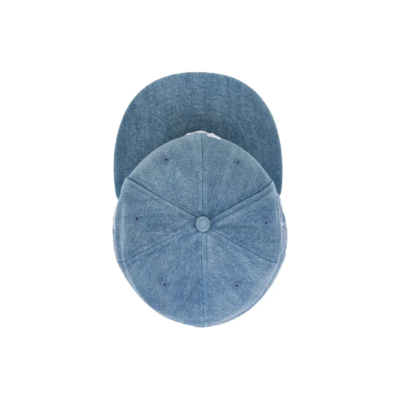 New Era Cotton Baseball Caps Unisex Denim Blue-5