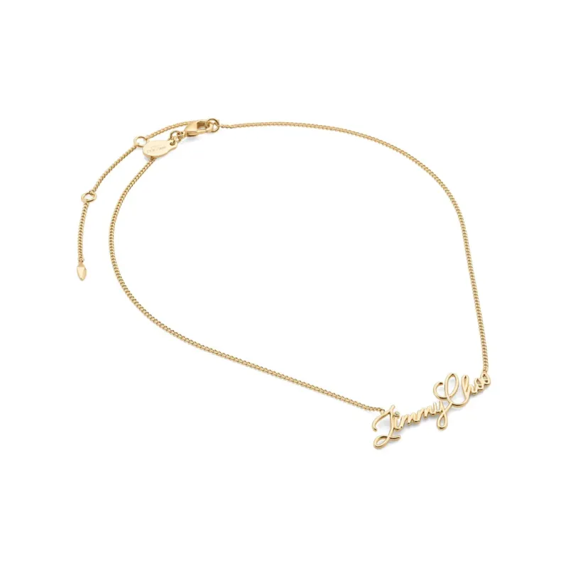 Jimmy Choo Logo Script Necklace-2