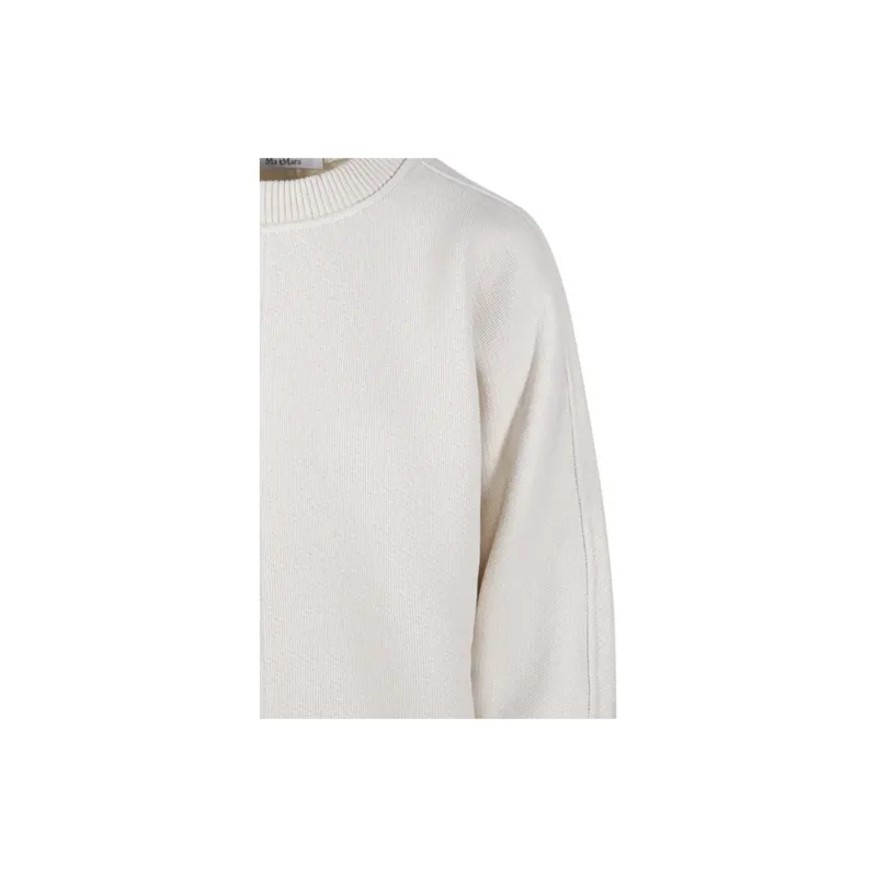 MaxMara Cral Logo Embroidered Crewneck Jumper-3