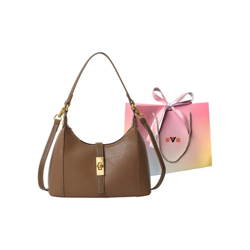 Yalu PU One Shoulder Handbag Crossbody Bag Regular Women's White/Pink/Green/Khaki/Black/Dark Khaki-28