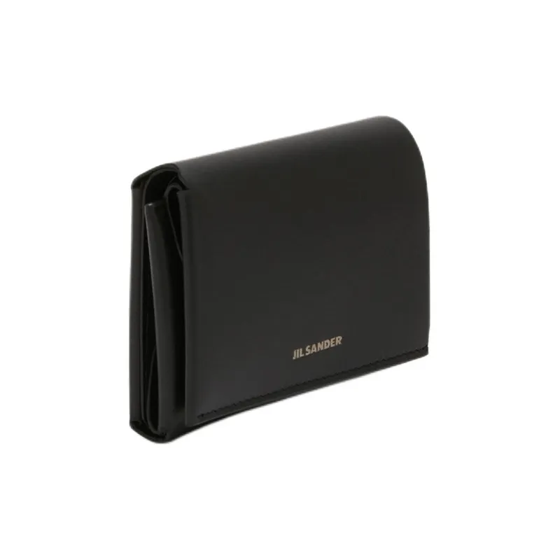 JIL SANDER Logo Embossed Tri Fold Wallet-1