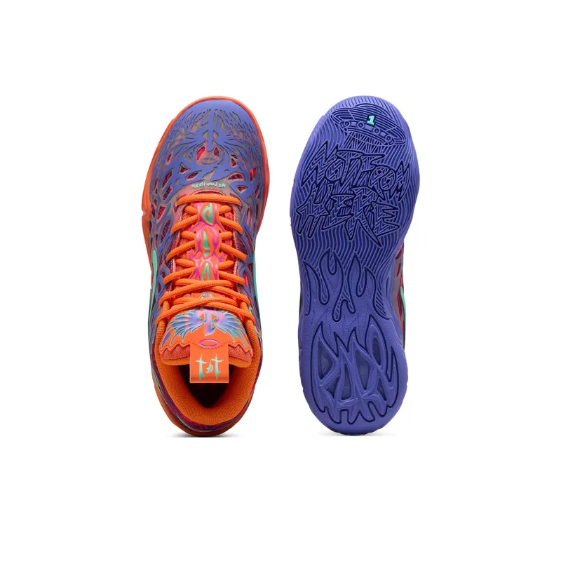 PUMA MB.04 Anti Slip Wear Resistant Mid Top Basketball Shoes Unisex Purple Orange Pink Green-4