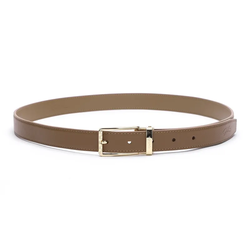 Satchi Cow Leather Leather Belts Women's Black/Earth Yellow Width: 2.4cm-10