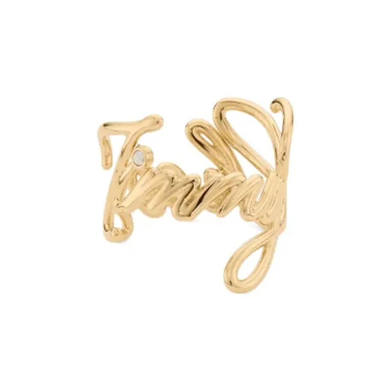 Jimmy Choo Logo Script Ring-1