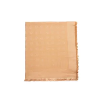 FENDI Ff Jacquard Frayed Edge Scarf