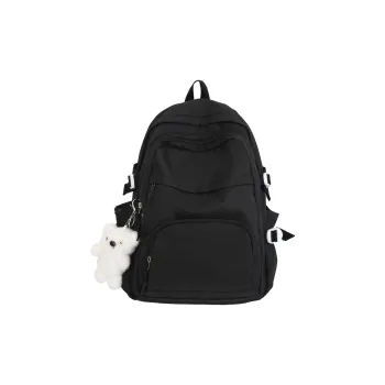 Travel Nylon Backpack Unisex Black/White/Yellow/Purple/Blue
