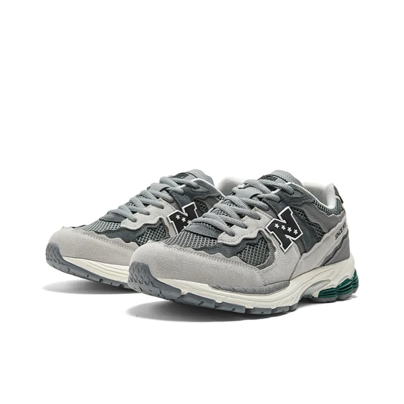 NFL Runner Height Increasing Wear Resistant Breathable Slip Resistant Low Top Casual Running Shoes Unisex Dark Gray-2