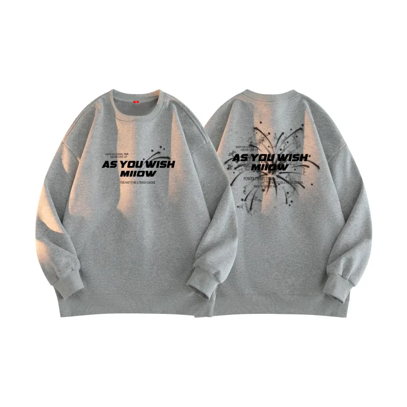 MIIOW Trend Party Series Sweatshirt Unisex Black-11
