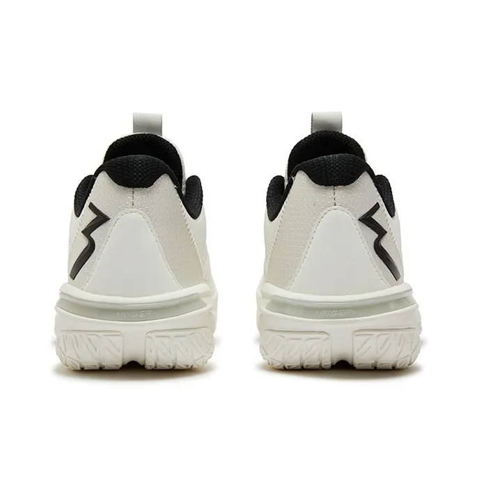 361° Cushioning Anti Slip And Wear Resistant Support Rebound Low Top Basketball Shoes Men's White Gray-3