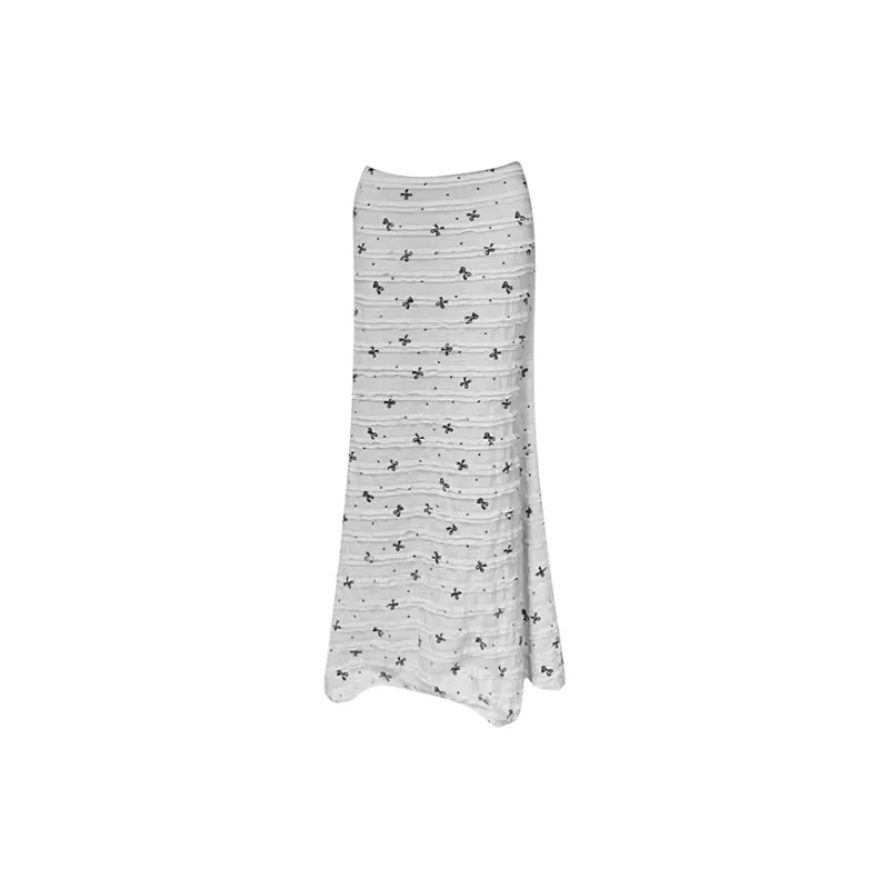 FLIM Comfortable Casual Long Skirt Women's-7