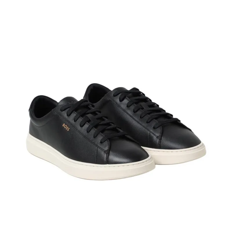 HUGO BOSS Low Top Skateboard Shoes Men's Black-2