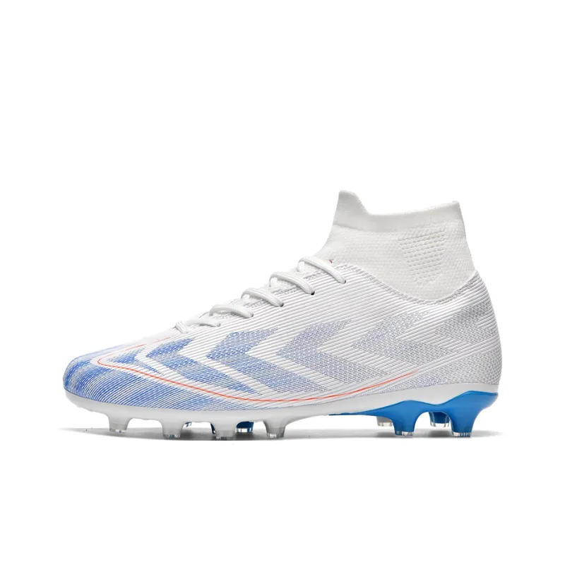 QIUTEXIONG FG Rubber Long Studs TF Rubber Broken Studs Cushioning Support Impact Resistant Soccer Shoes Unisex-24