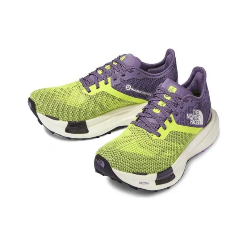 THE NORTH FACE Cushioned Slip-Resistant Low-Top Running Shoes Women's Neon Green-2
