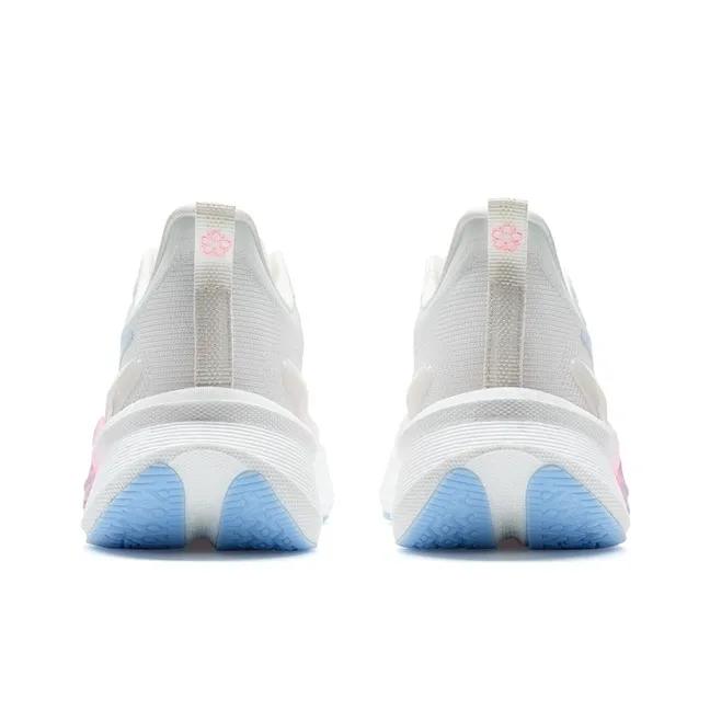 XTEP 2000km 3.0 Cushioning Anti Slip And Wear Resistant Coverage Low Top Training Running Shoes Women's Flowing Sakura-2