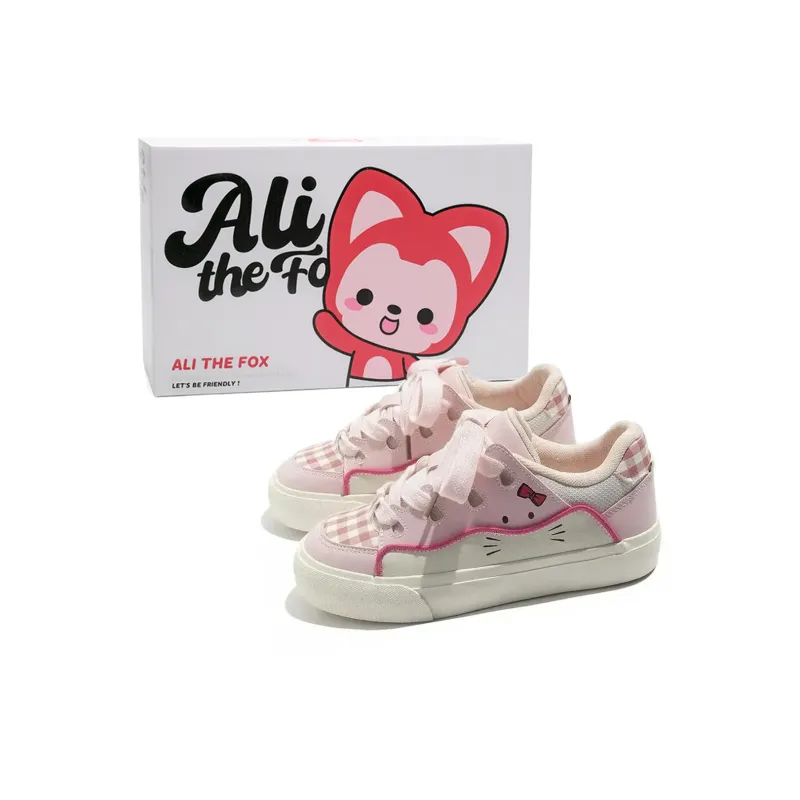 ALI THE FOX Slip Resistant, Abrasion Resistant, Lightweight, Breathable Low Top Skateboard Shoes Women's-9