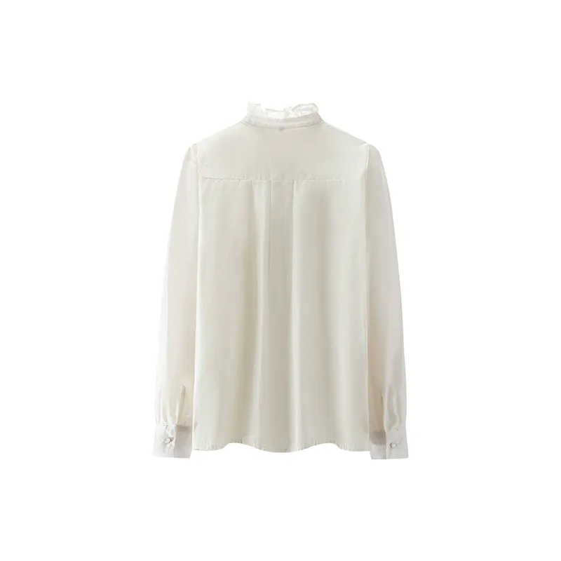 Wbwq Shirt Women's Apricot White-6