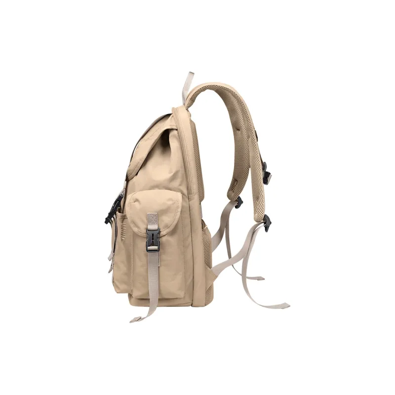 V.NINE Fabric Backpack Regular Unisex Khaki/Obsidian Black-4