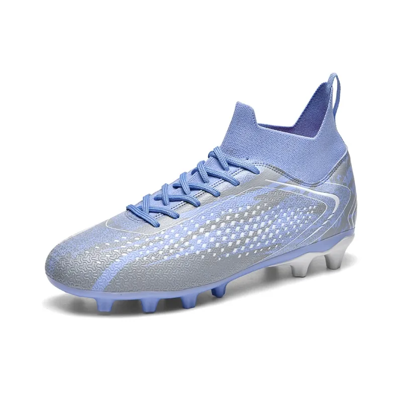 QIUTEXIONG FG Rubber Long Studs TF Rubber Broken Studs Cushioning Impact Resistant Soccer Shoes Unisex-43