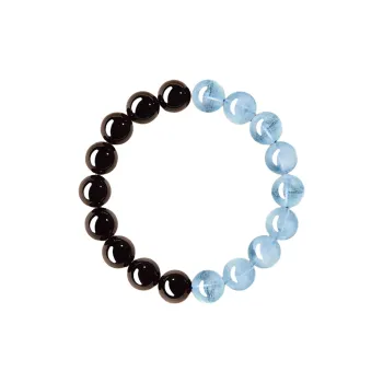 Moonstone Edge Obsidian Bracelets Unisex