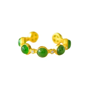 Jade Ink Love Hetian Jade Rings Jasper Women's