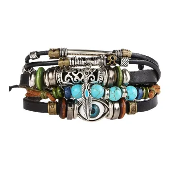 KRNE Leather Layering Bracelet Unisex