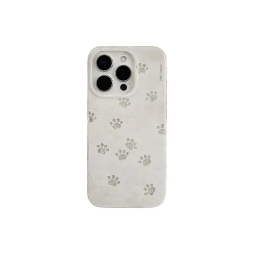 KVZUVUU Acrylic Material Cut Out Glitter Cat Paws Phone Cases Compatible With IPhone 16/15 Pro Max/Apple 13/14 Pro/Max