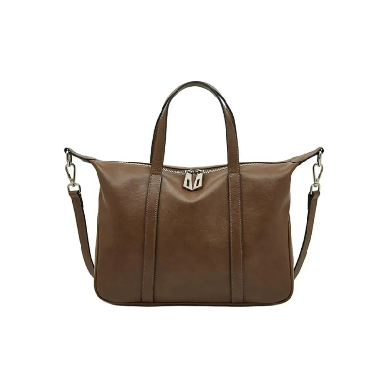Old Man's Head Vegetable Tanned Cow Leather Crossbody Bag Regular Women's Black/Coffee/Brown-10