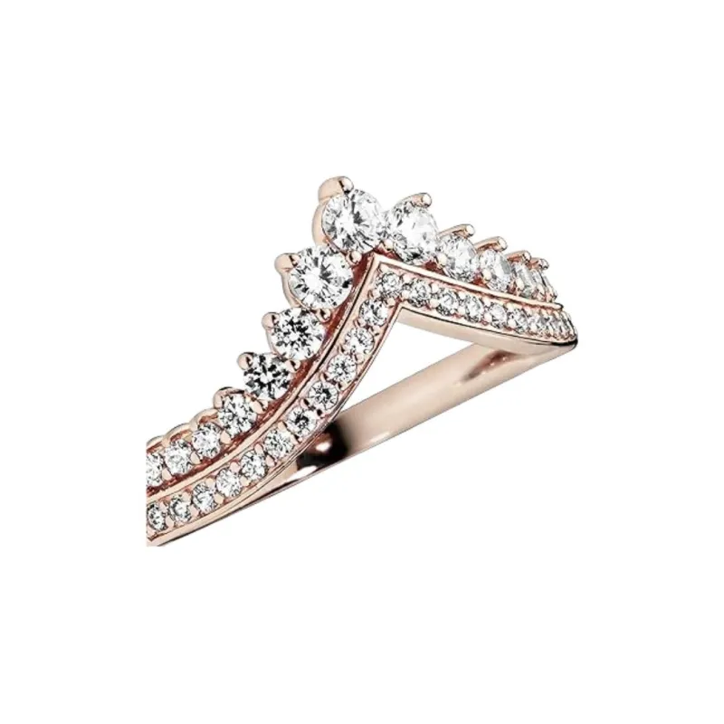 Pandora Cubic Zircon Rings Women's Rose Gold-1