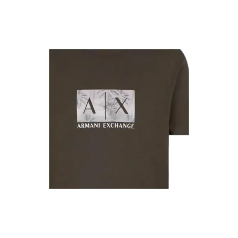 ARMANI EXCHANGEAE T Shirt Men's Green-1