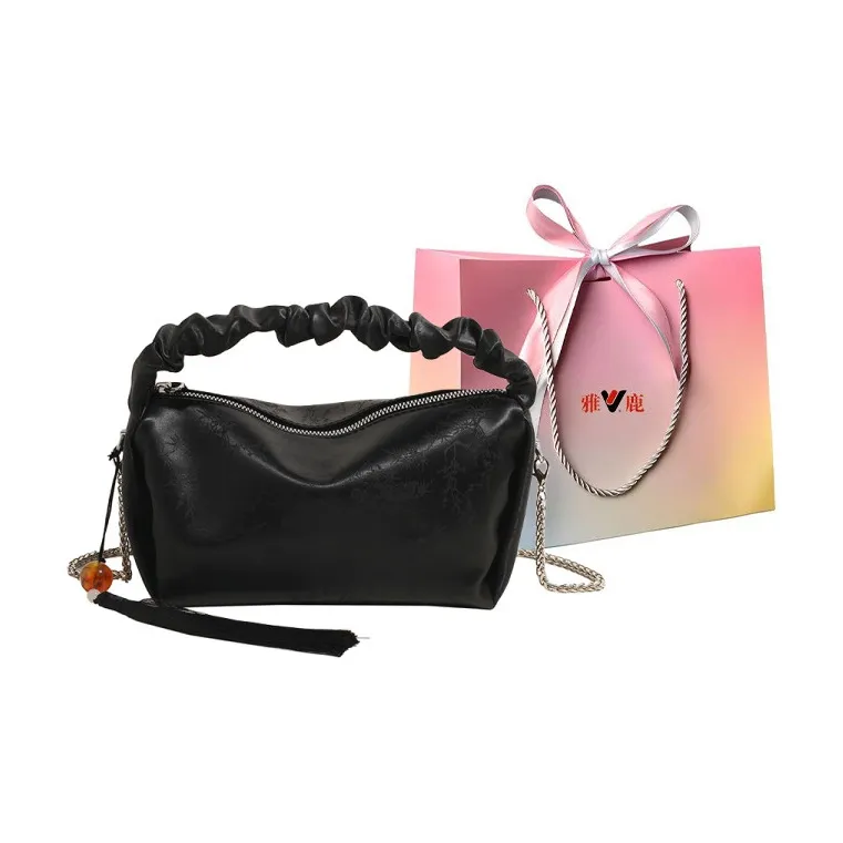 Yalu PU Pillow Bag, Handbag, Shoulder Bag, Crossbody Bag Women's Green/Silver/Black/Ecru-14