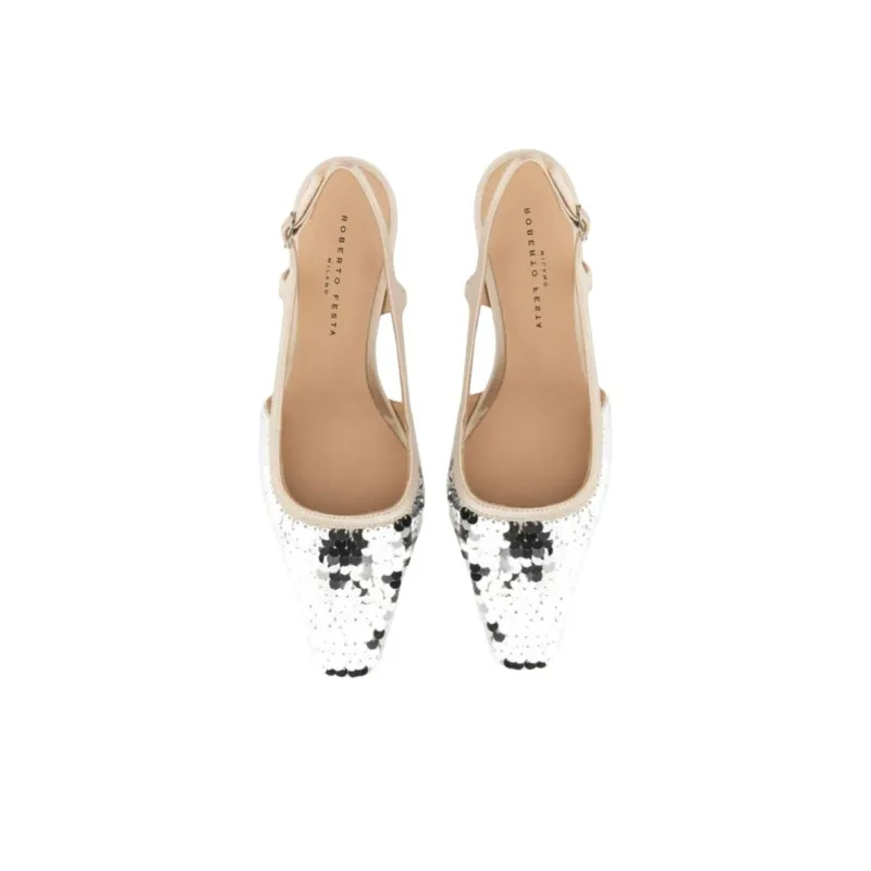 Roberto Festa Slim Heel High Heels Women's Silver-4